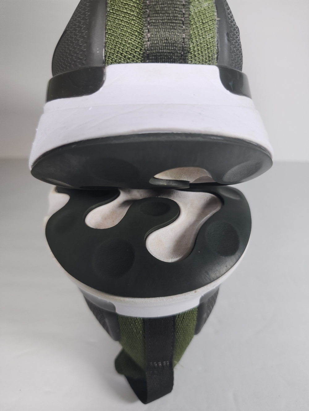 Nike React Phantom Olive Green Tan Run FlyKnit 2 Athletic Shoe Sneakers Men S 14 - Picture 9 of 10